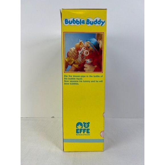 Vintage Effe Bubble Buddy Doll Banbole & Peluche Made in Italy Original Box - Picture 3 of 10